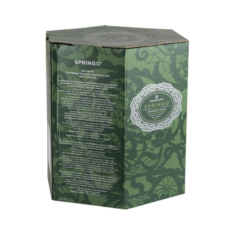 Prosecco Le Manzane Springo Green, Brut Nature - Image 4